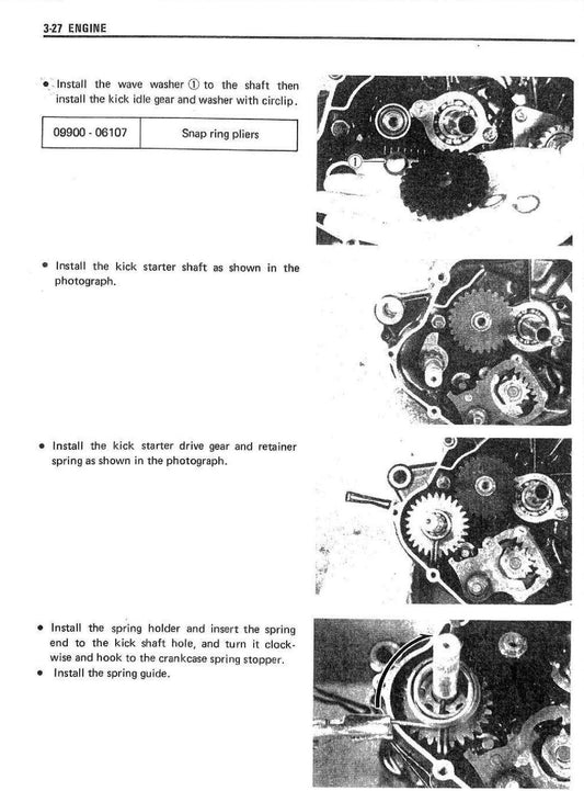 1982-1989 Suzuki RG50 RG50R RG 50 Service Manual