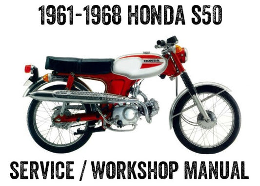 1961-1966 Honda S50 Service-/Werkstatt-/Reparaturhandbuch