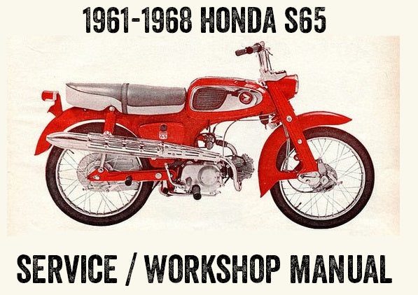 1961-1966 Honda S65 Manual de servicio/taller/reparación