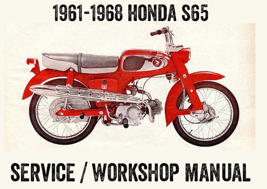 1961-1966 Honda S65 Service / Workshop / Repair Manual