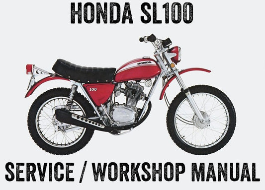 1970-1973 Honda SL100 Scrambler Manual de taller de servicio de reparación