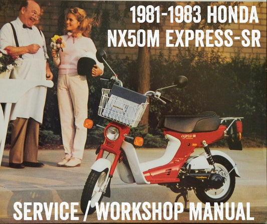 1981-1982 Honda NX50M Express-SR Scooter-Handbuch