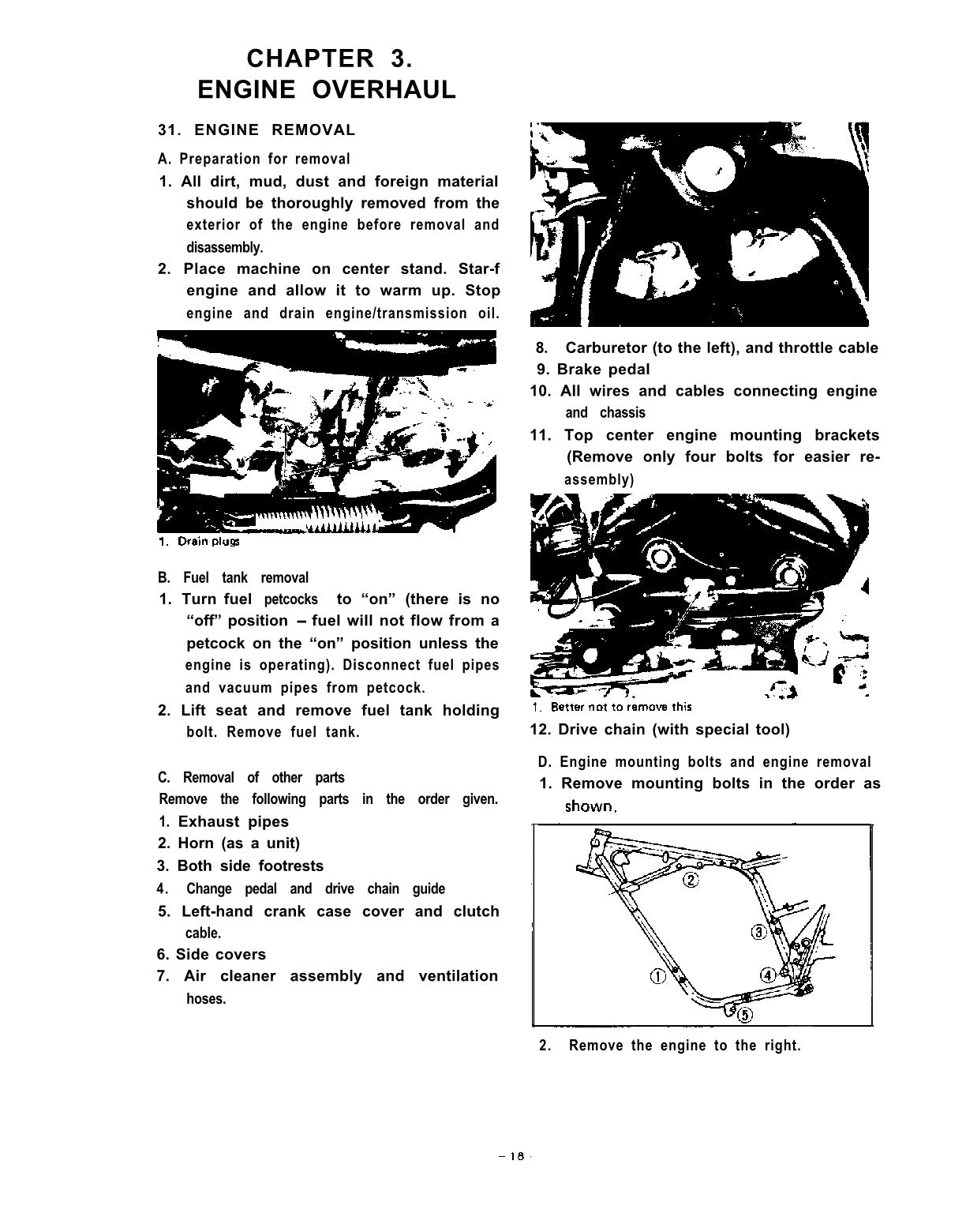 1981-1983 Yamaha XS650 SH XS 650SH XS650SH Manual de servicio especial