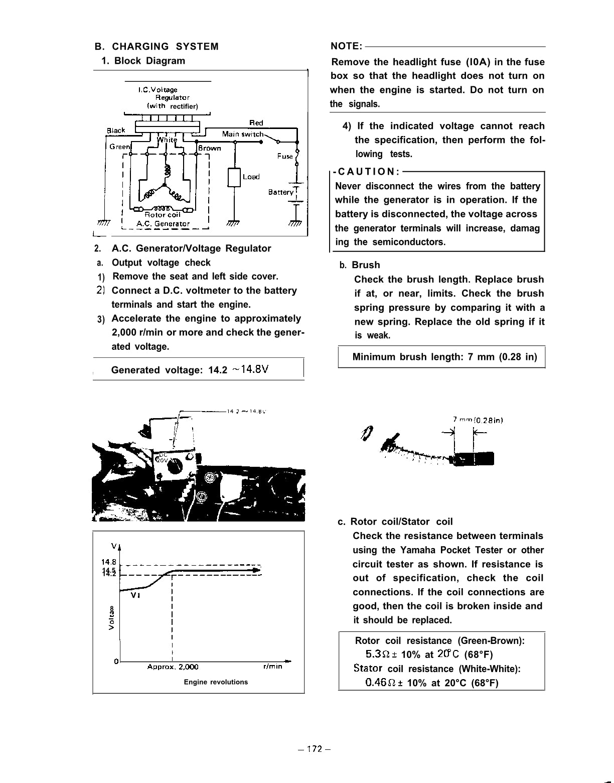 1981-1983 Yamaha XS650 H XS 650H XS650H Especial II Manual de servicio