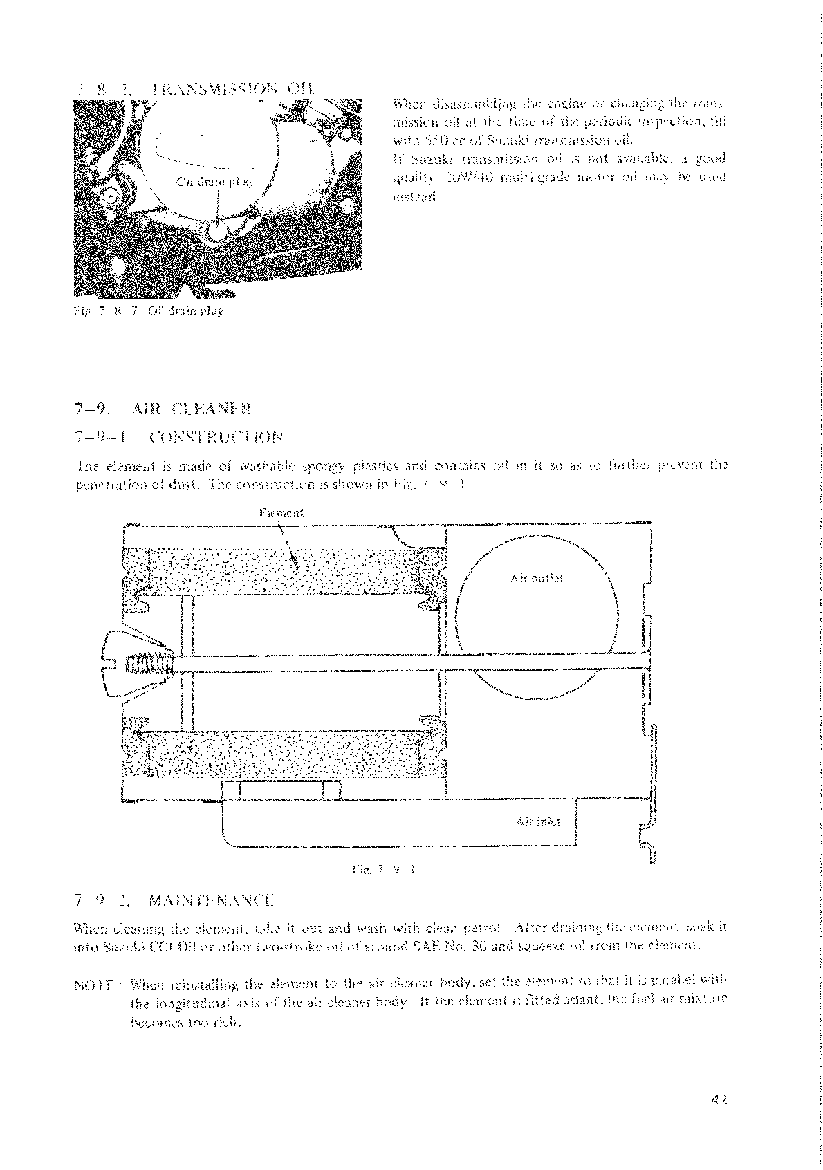 1972-1981 Suzuki RV125 Van Van Handbuch