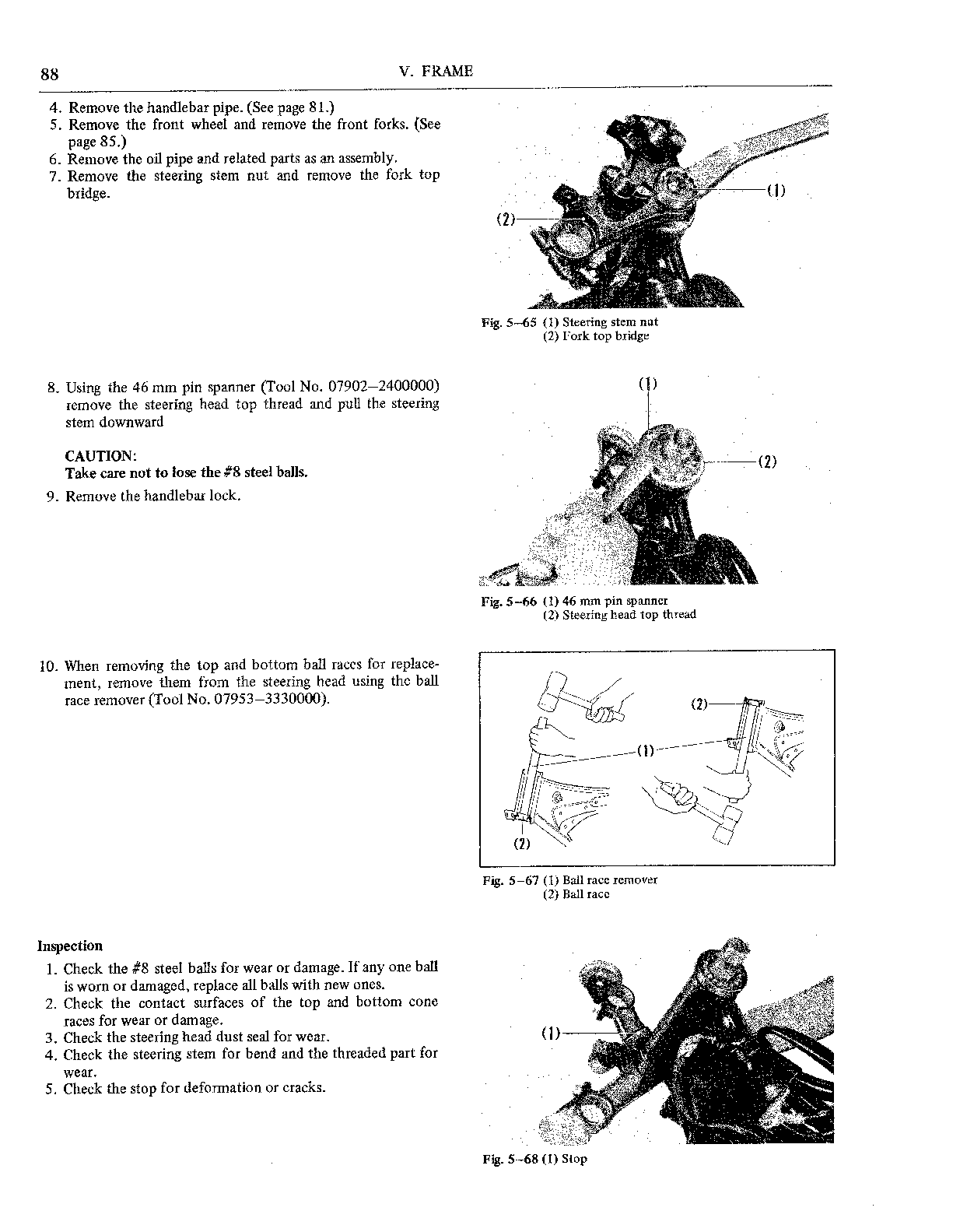 1975-1976 Honda CB250 G5 Service Manual