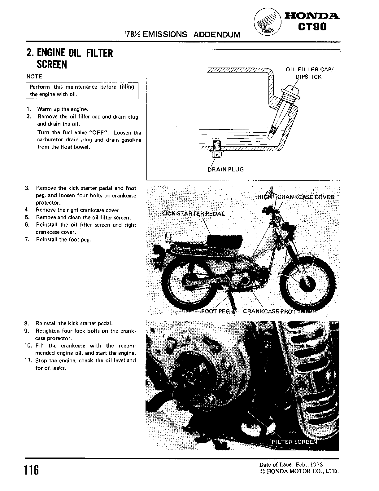 1977-1979 Honda CT90 Trail Handbuch