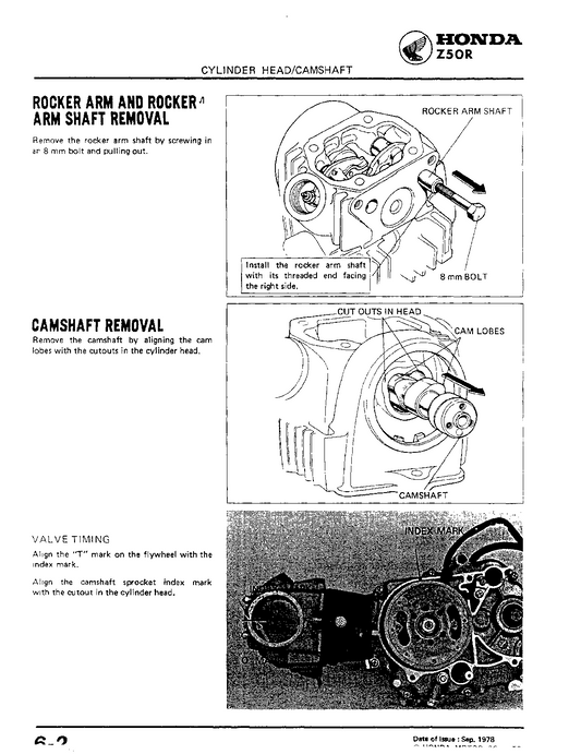 1979-1987 Honda Z50R Z50 R Mini Bike Mini Motocrosser Manual