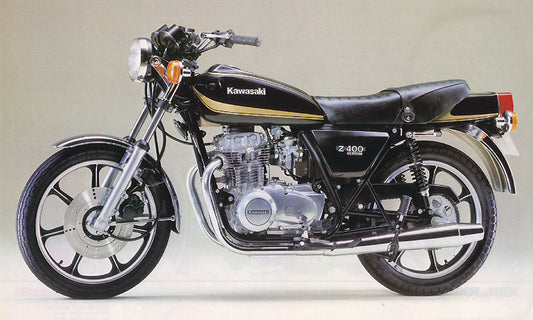 1978-1981 Kawasaki KZ400 Z400 G1 G2 G3 Manual de servicio de doble cilindro