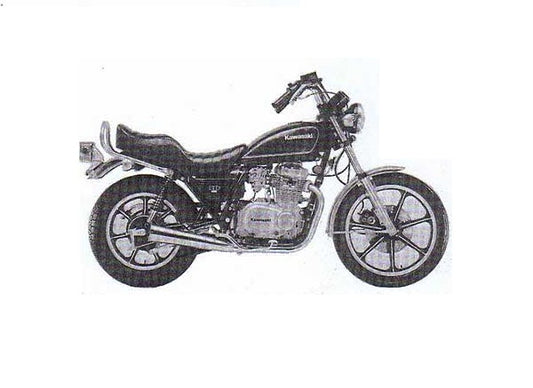1980-1982 Kawasaki KZ440 Z440 A1 A2 A3 LTD Manual de servicio de doble cilindro