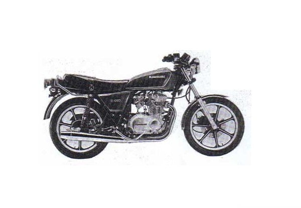 1980-1982 Kawasaki KZ440 Z440 C1 C2 Manual de servicio de doble cilindro