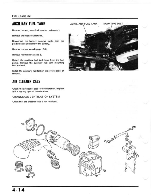 1983 Honda VT750C VT750 C Shadow Cruiser V-Twin Handbuch