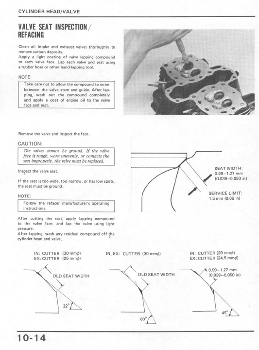 1984-1986 Honda VF1100S VF1100 S Sabre V4 V65 Handbuch