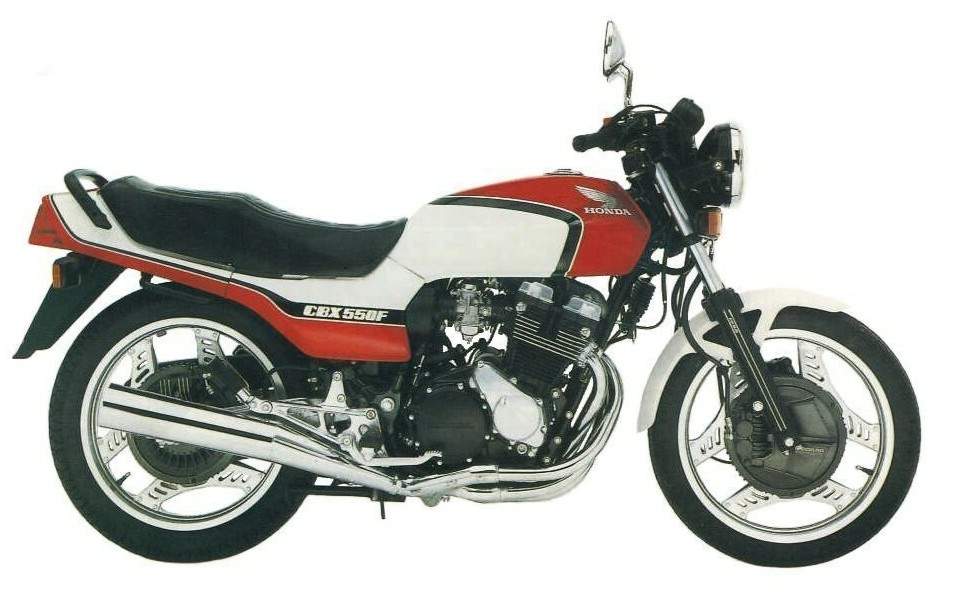 1982-1986 Honda CBX550 CBX550F cuatro manuales