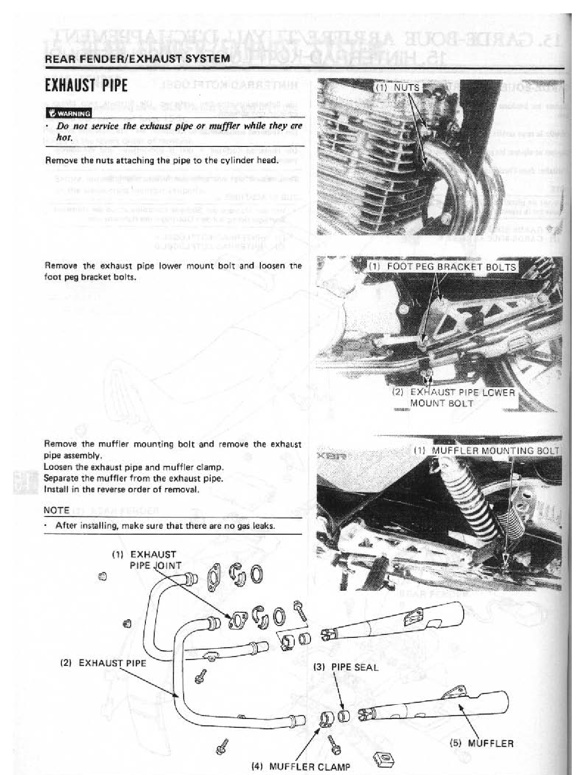 1985-1989 Honda XBR500 XBR 500 Handbuch