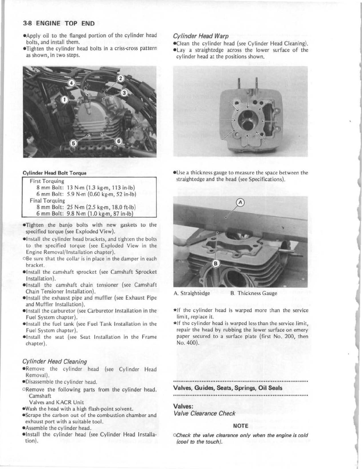 1985-1988 Kawasaki KLF185 Bayou ATV Quad Service Manual