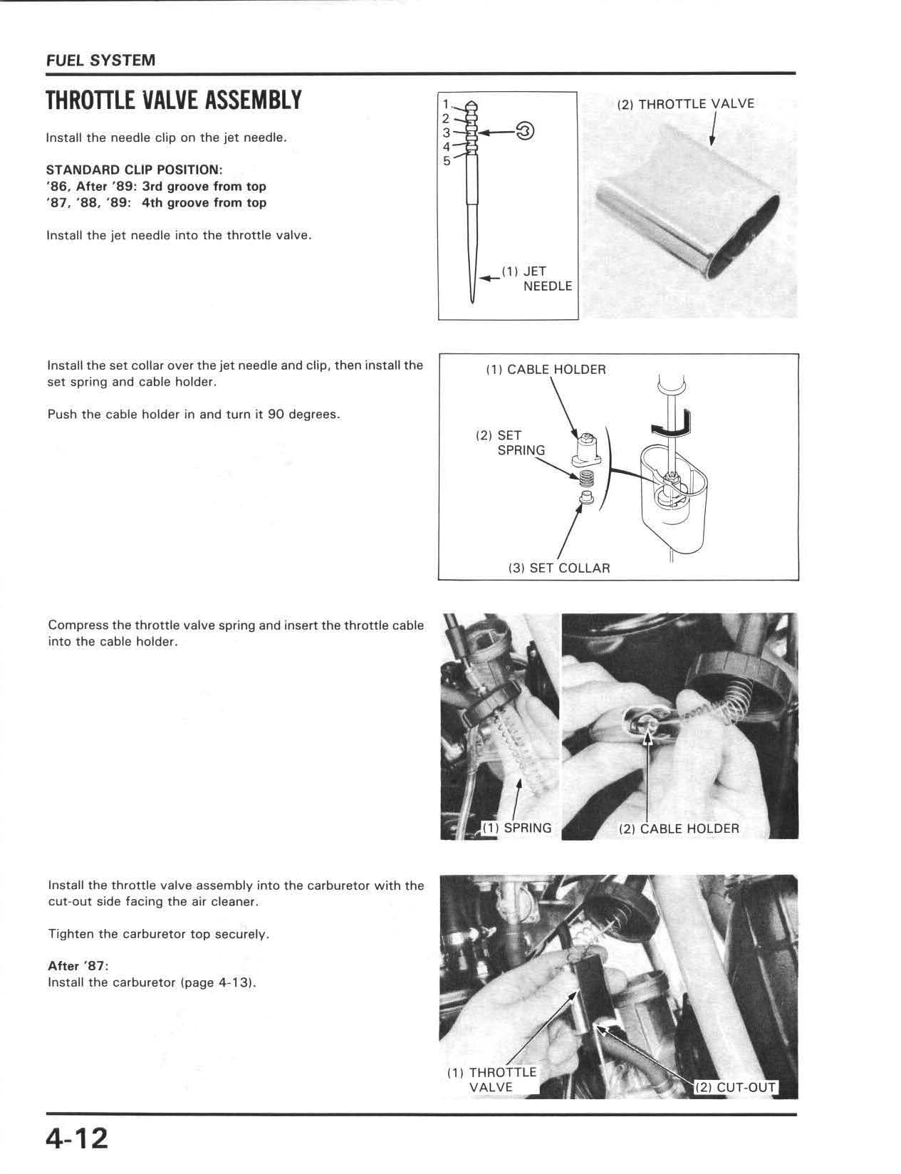 1986-1991 Honda CR250 Motocross Manual