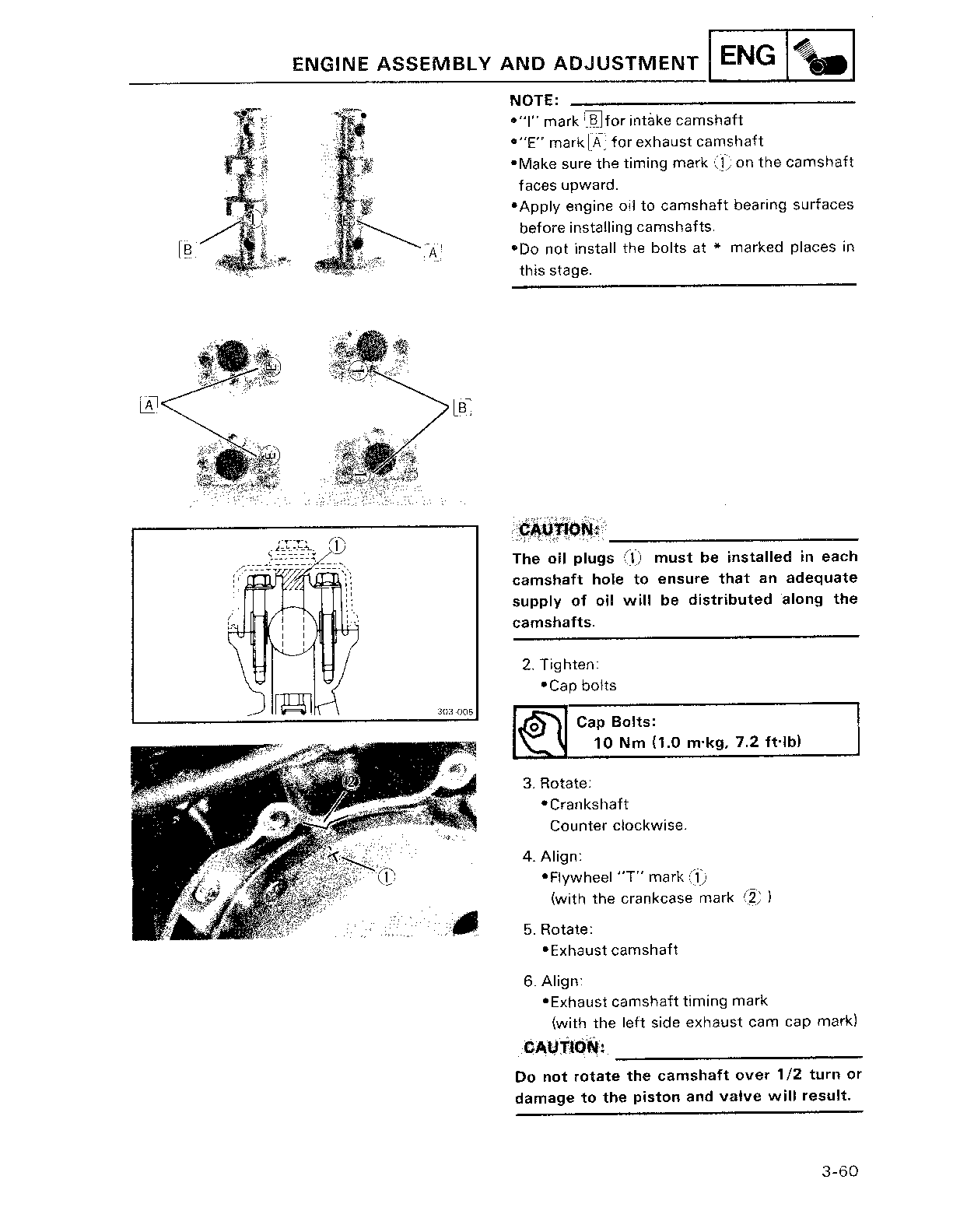 1986-1997 Yamaha TT350 TT 350 Manual de servicio