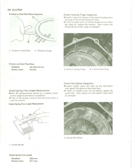 1985-1987 Kawasaki GPZ250 Ninja250R EX250 Service Manual