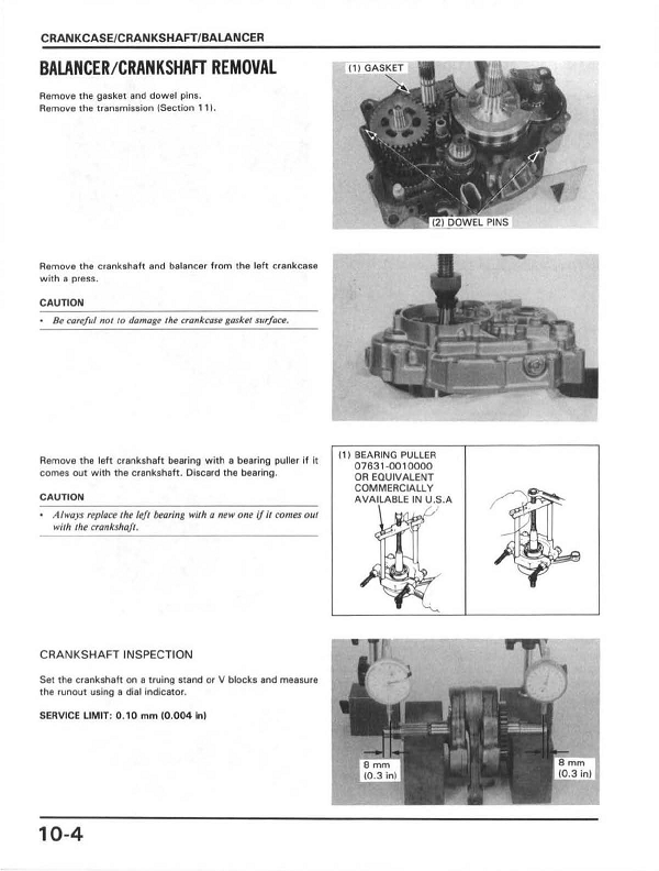 1986-1995 Honda XR250 R XR250R Manual de servicio de motocross enduro