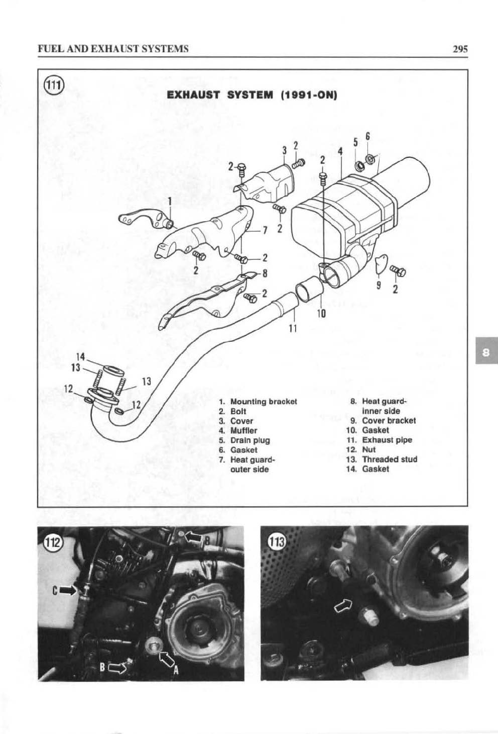 1987-1998 Suzuki LT-F4WDX 250cc King Quad Manual de servicio