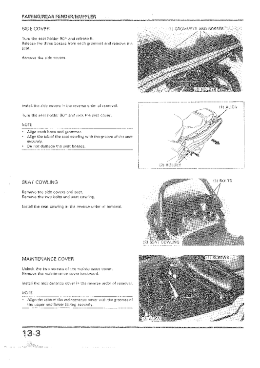 1987-1990 Honda CBR600 CBR600F Manual