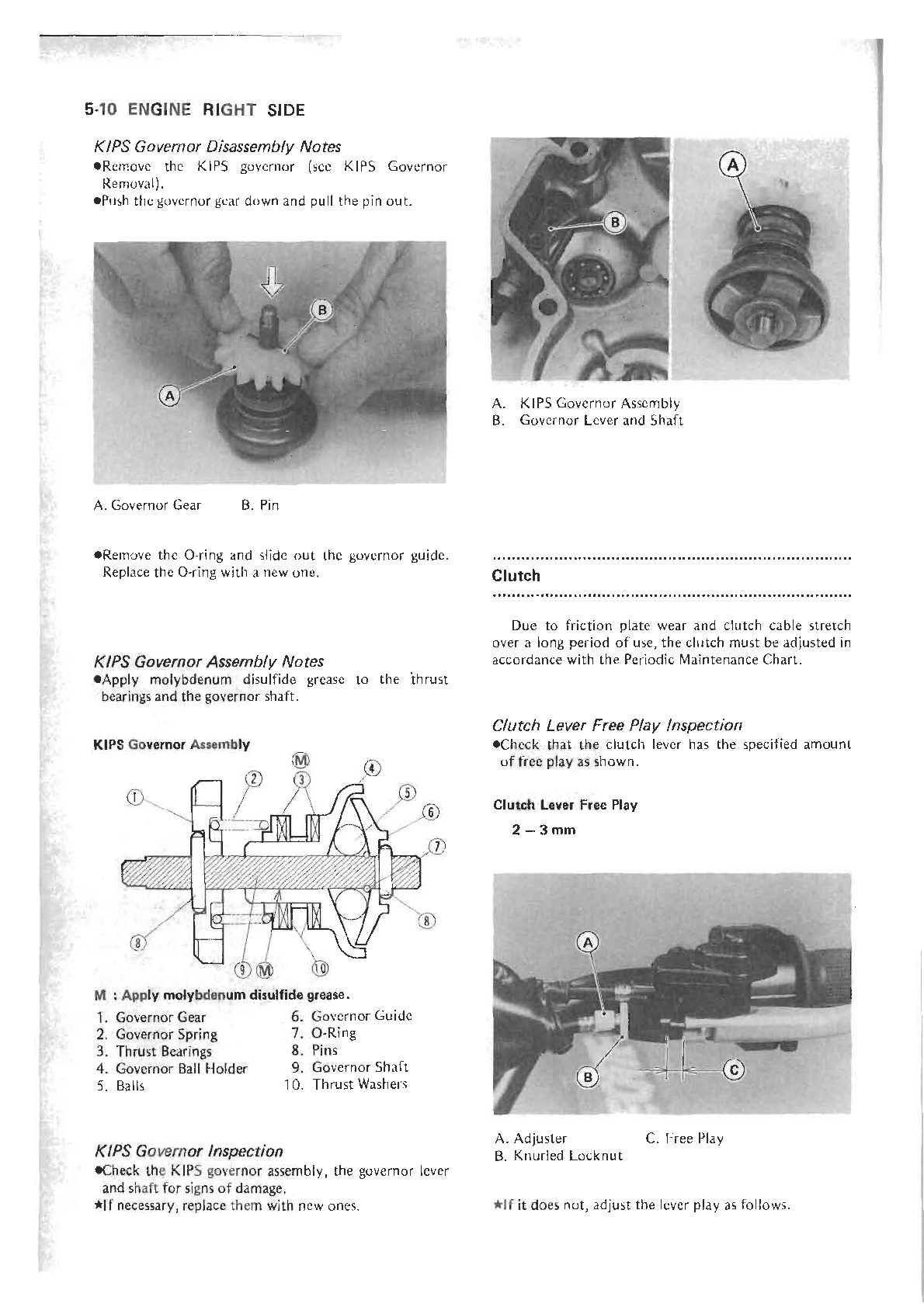 1987on Kawasaki KXF250 Tecate4 4wheeler Quad Service Manual