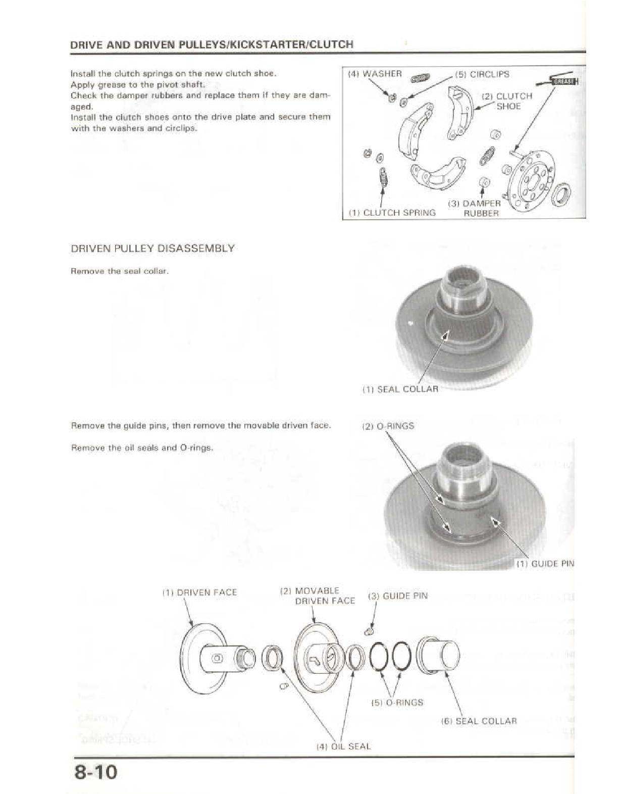 1988-2001 Honda SA50 Elite LX Scooter Manual