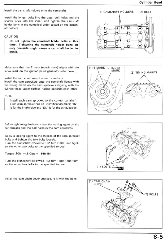 1991-1994 Honda CBR600 CBR600F F2 Handbuch