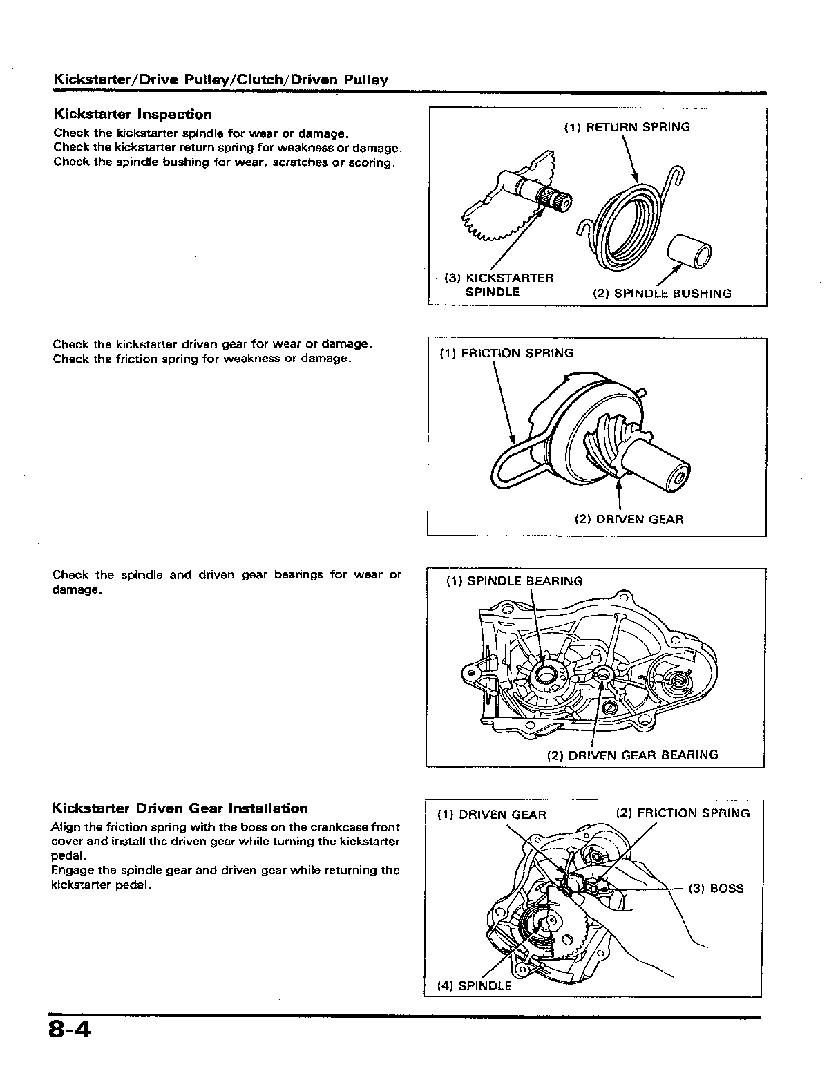 Manual de scooter Honda SK50 Dio 1992-2001