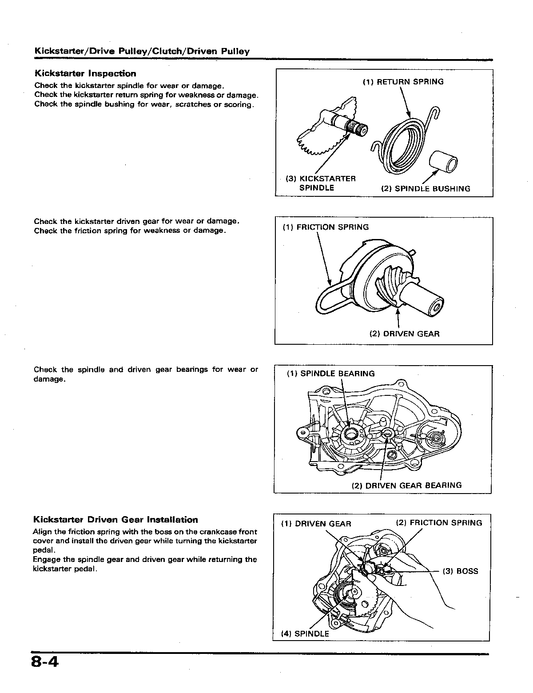 Manual de scooter Honda SK50 Dio 1992-2001