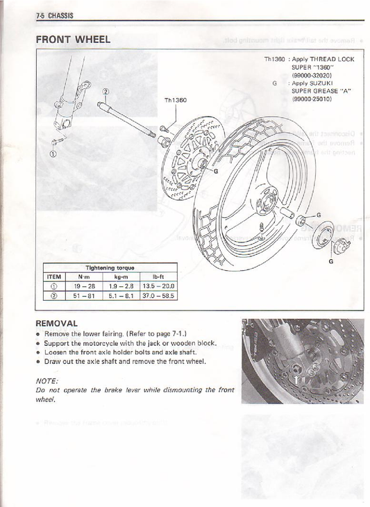 1992–1996 Suzuki RG125R Gamma-Handbuch