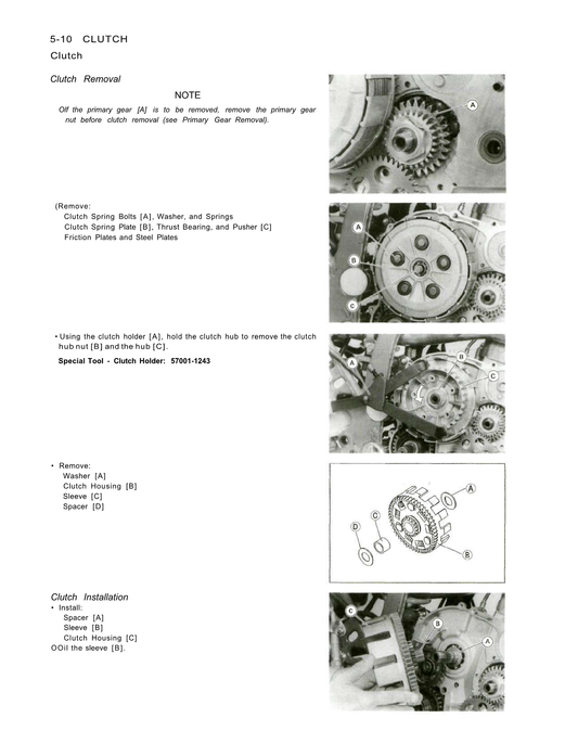 1993-2001 Kawasaki KLX650R Service Manual