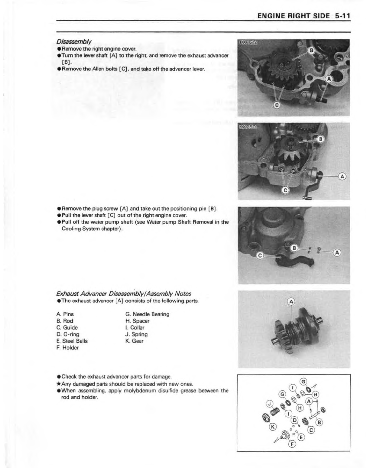 1994-1998 Kawasaki KX125 Servicehandbuch