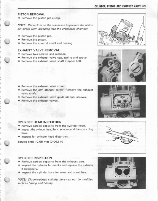 1995-1996 Suzuki RM250 RM 250 Motocross Service Manual