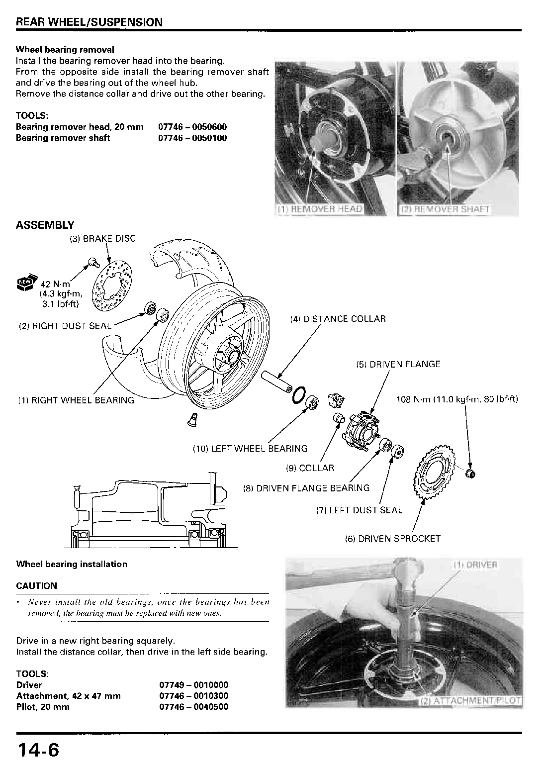 1996-1999 Honda CBR900 Fireblade SC33 919cc Manual