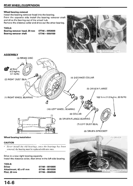 1996-1999 Honda CBR900 Fireblade SC33 919cc Manual