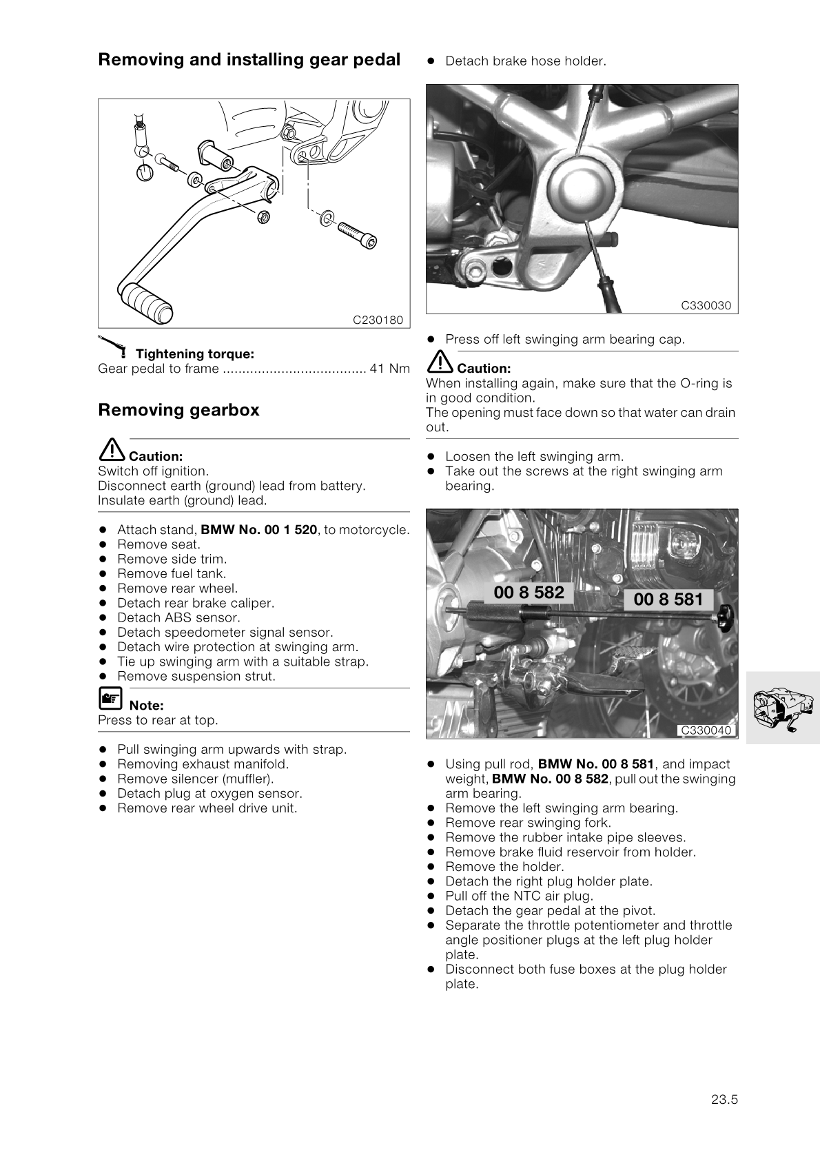 1997-2001 BMW R850 C Cruiser Manual