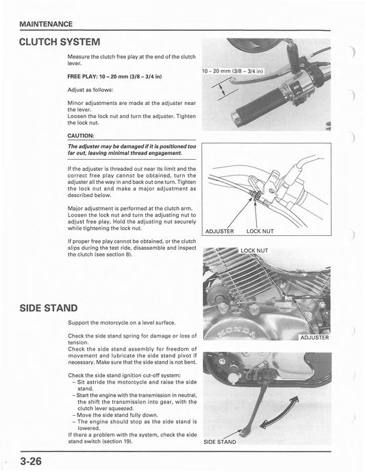 1988 bis 2003 Honda VT750C VT750 C CD CD2 Shadow Deluxe Ace Cruiser V-Twin Handbuch