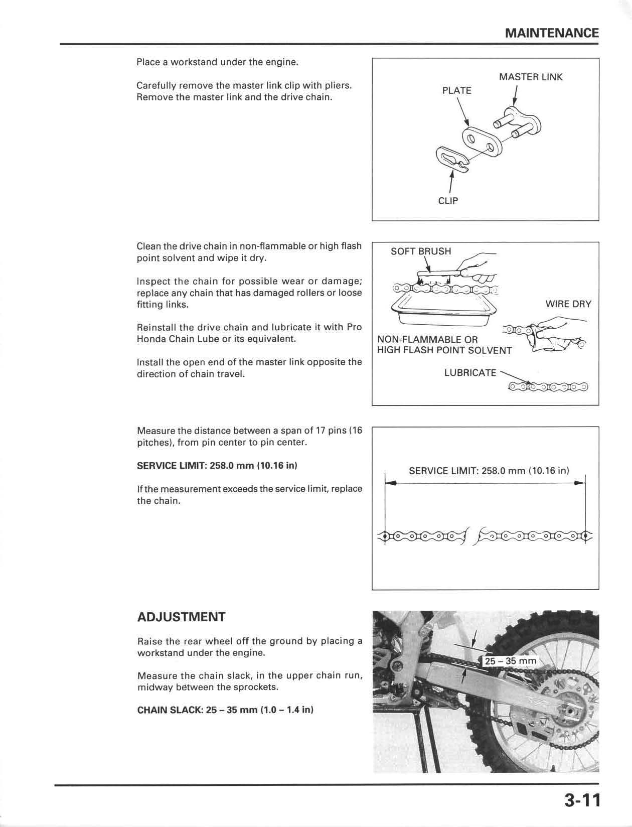 1998-1999 Honda CR125 Manual de motocross