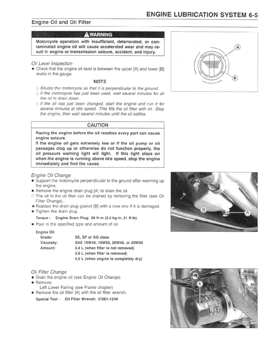 2000-2002 Kawasaki ZX6R ZX-6R ZX6E ZX600 Manual de servicio Ninja