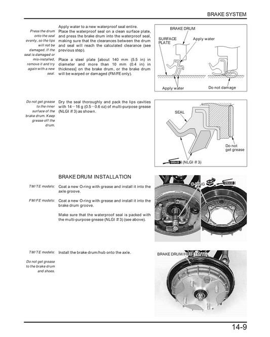 2000-2003 Honda TRX 350 FM TM TE Rancher 4x2 4x4 ATV Quad Handbuch