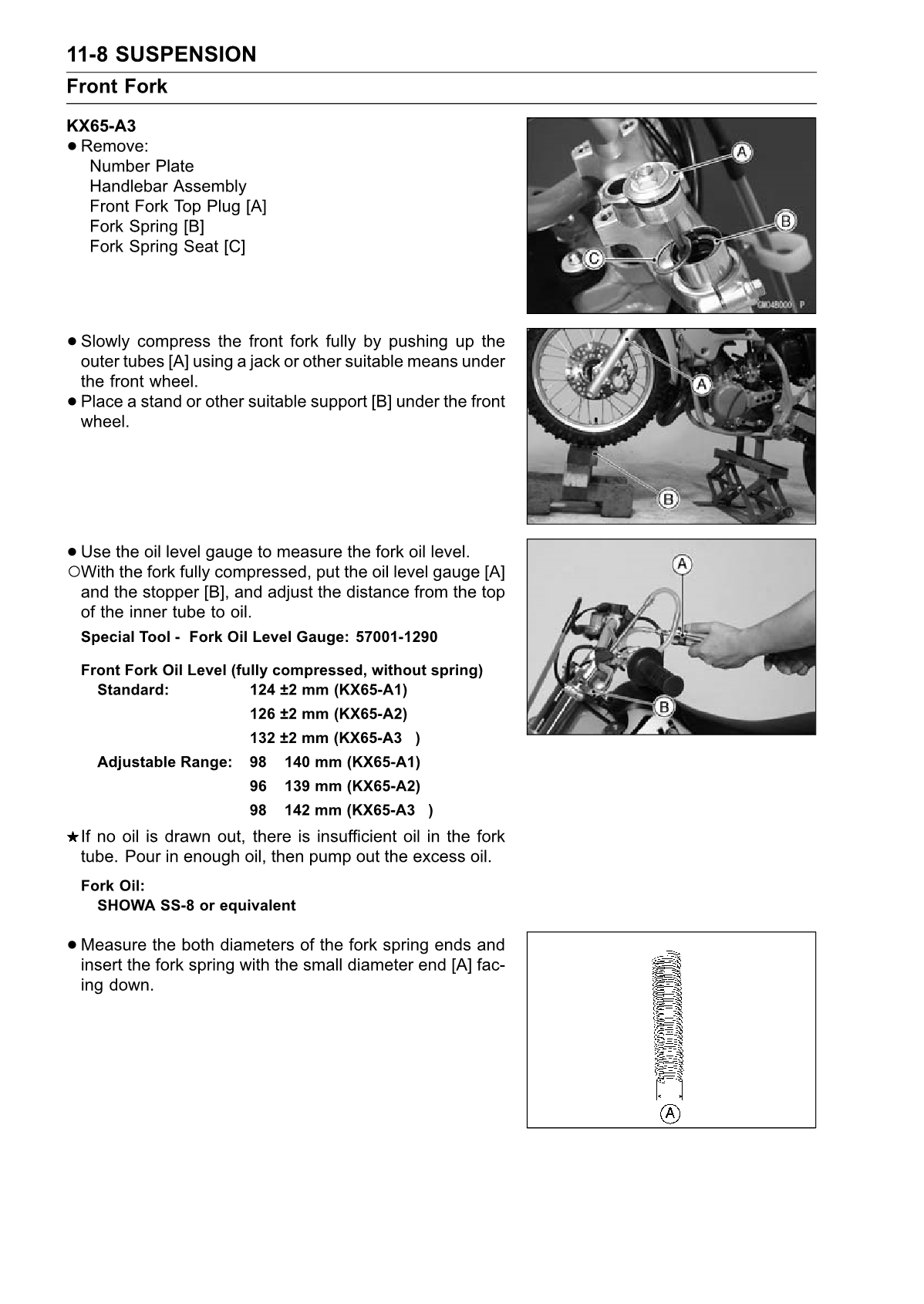 Manual de servicio Kawasaki KX65 2000-2022