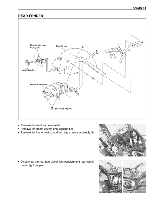 2001–2005 Suzuki VL125 VL 125 Intruder Cruiser Reparatur- und Werkstatthandbuch