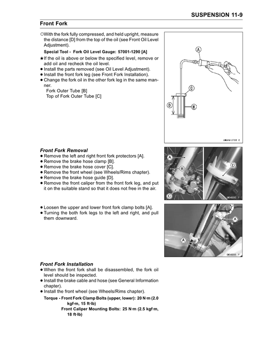 Manual de servicio Kawasaki KX100 2001-2010