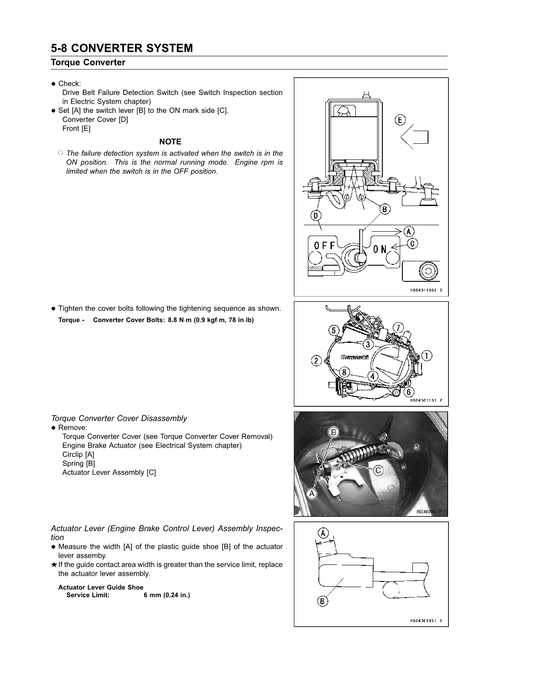 2002-2013 Kawasaki KVF650 Prairie 4x4 360 ATV Quad Service Manual