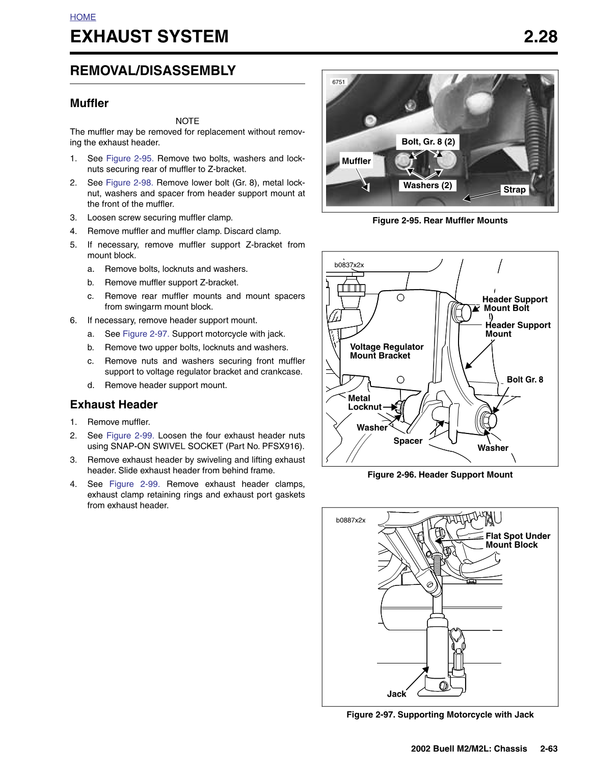 Buell M2 M2L Cyclone-Handbuch von 1997–2003