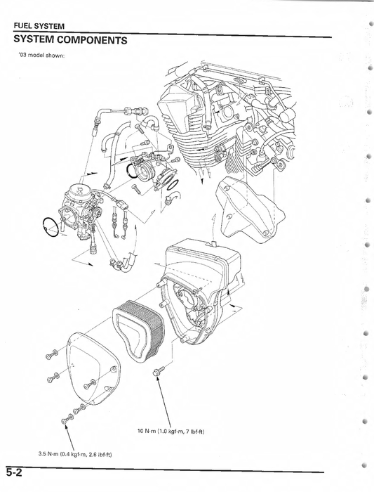 2002-2009 Honda VTX1300 C Cruiser V-Twin Manual