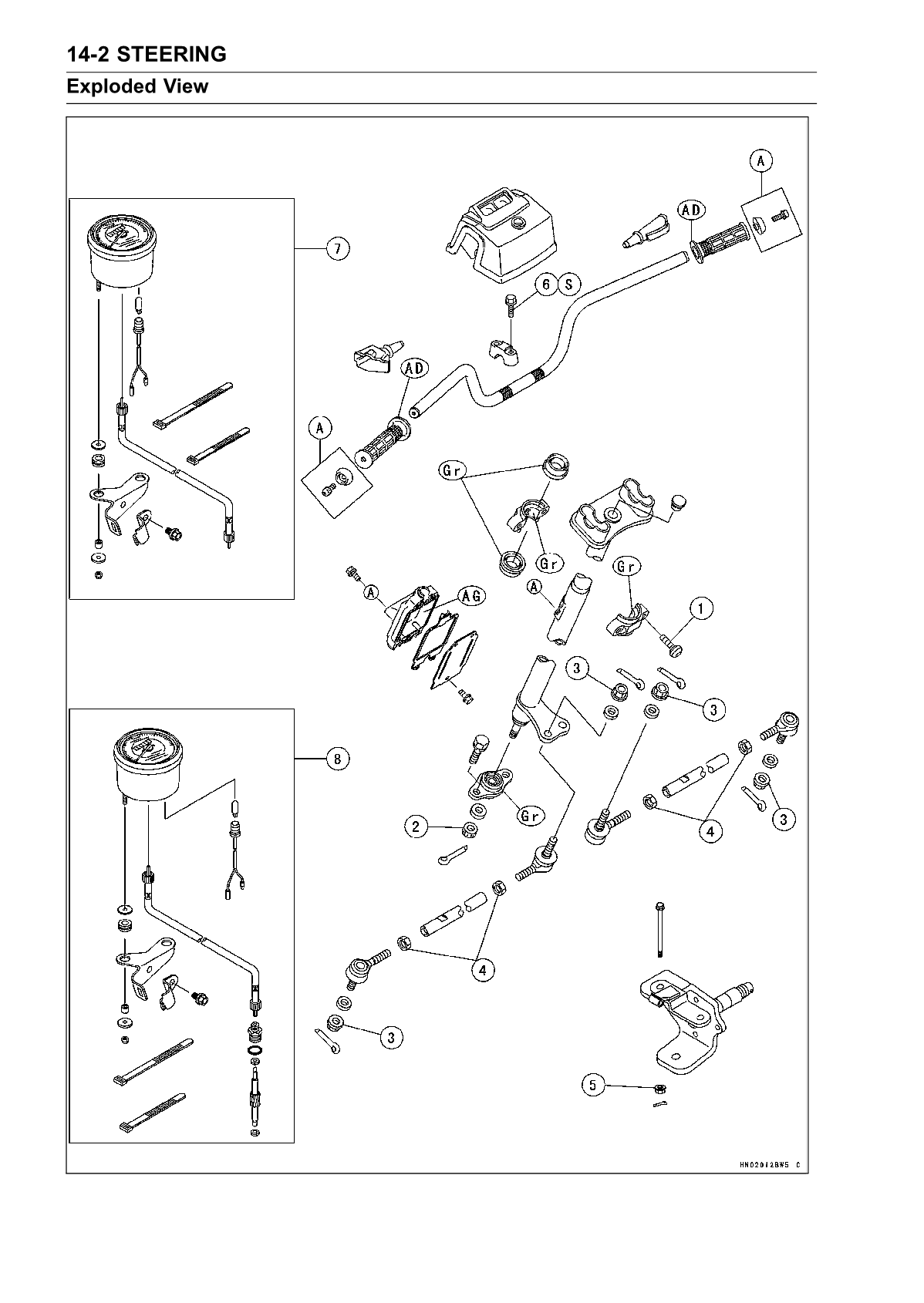 2003-2011 Kawasaki KLF250 Bayou Workhorse ATV Quad Servicehandbuch