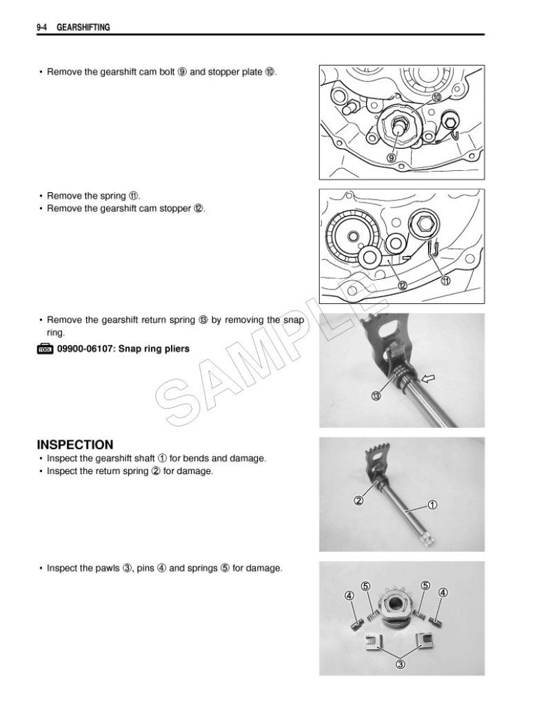 2004-2006 Suzuki RM125 RM 125 Motocross Service Manual